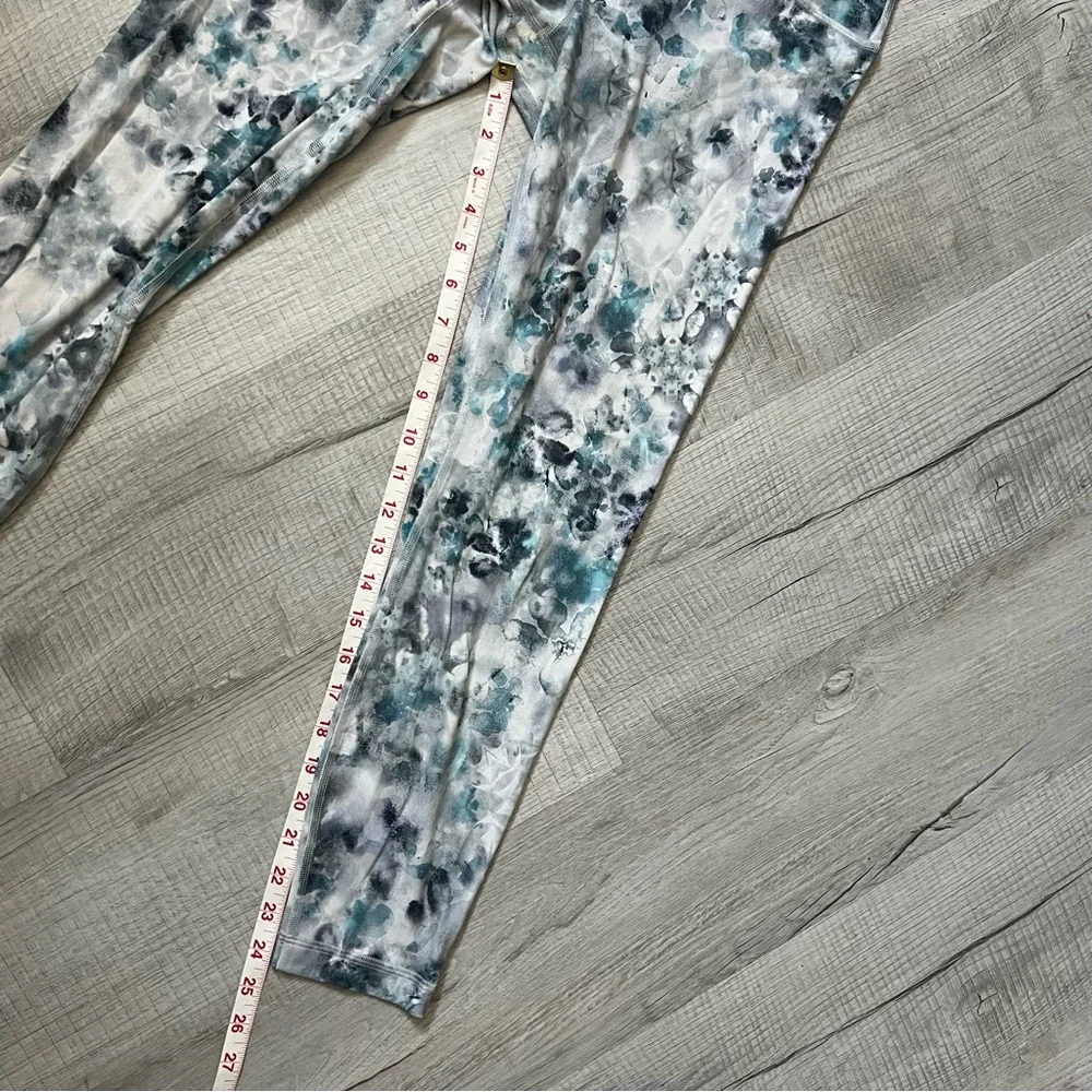 LULULEMON Align Pant Kaleidofloral Multi Blue and White Patterned Leggings 8
